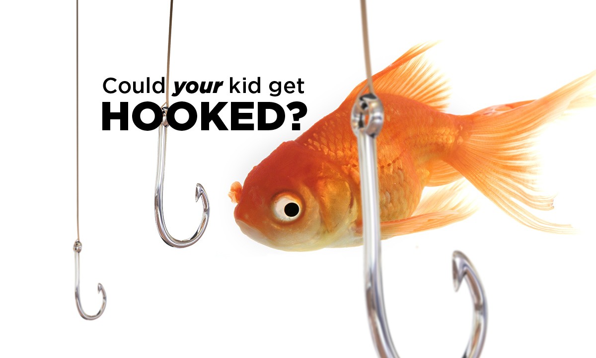 Fish hooked Hooked