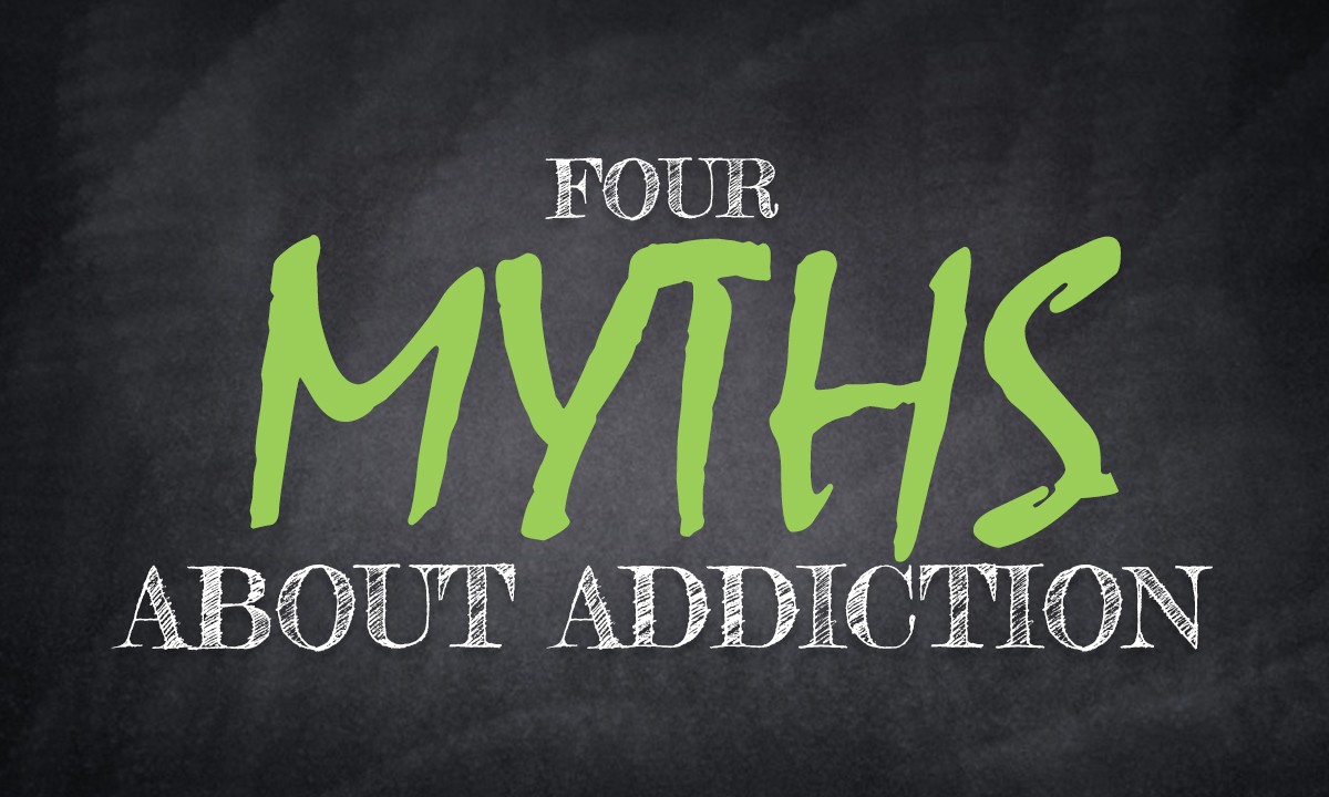 Four myths about addiction graphic